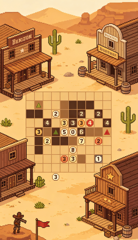Minesweeper in Western Town - Image 2
