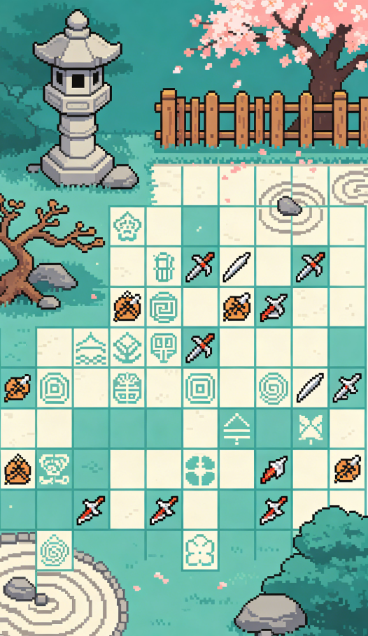 Ninja Courtyard Minesweeper