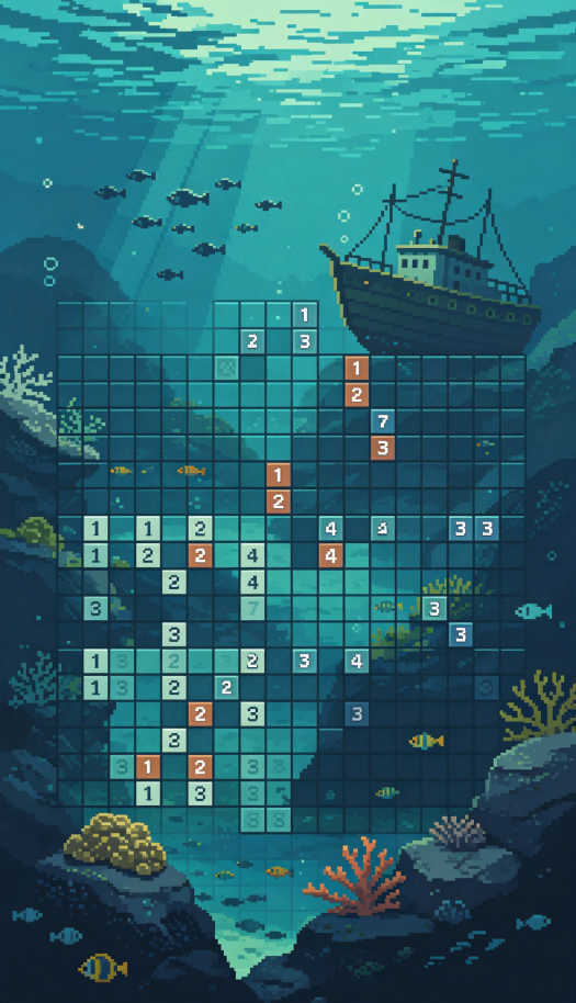 Minesweeper in Deep Sea Caves