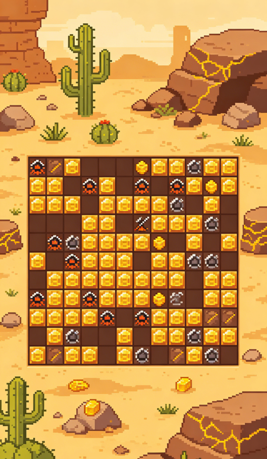 Minesweeper in Western Gold